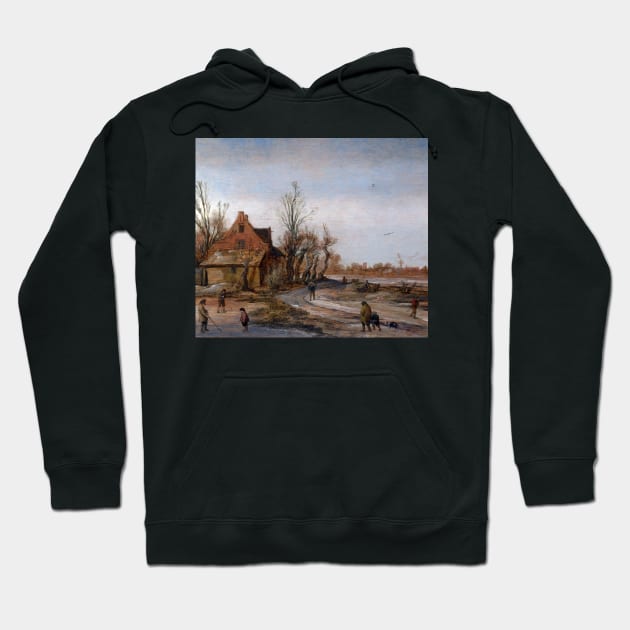 Vintage Dutch Landscape 1623 Hoodie by AlexMir